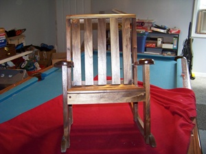 walnut rocker